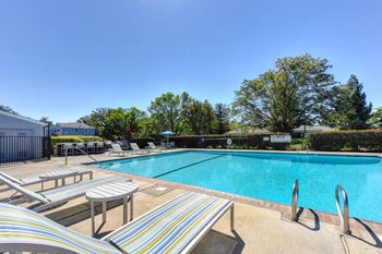 Swimming pool lounge area